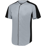 full-button baseball jersey