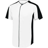full-button baseball jersey