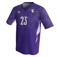 men's soccer jersey w/ mesh inserts - v