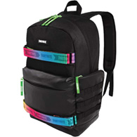 fortnite unisex adult backpack, black/br