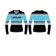 fitted long sleeve cheer top