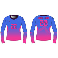 volleyball long sleeve fitted jersey