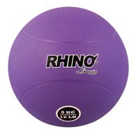 8 kilo rubber medicine ball, purple