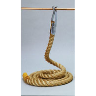 15' climbing rope; 11 lbs